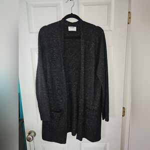 Women's Black Open-Front Sweater Old Navy Size Largd